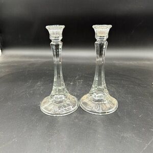 Elegant Glass Candle Holders